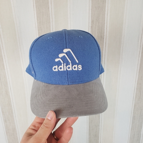 adidas Other - Adidas Stripe Club Hat Blue Wool Blend One Size Fits Most Snapback